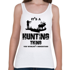 PRINTFASHION Hunting thing - Női atléta - Fehér