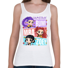 PRINTFASHION Huntrix - Kpop Demon Hunters - Női atléta - Fehér női trikó