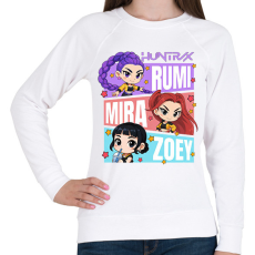 PRINTFASHION Huntrix - Kpop Demon Hunters - Női pulóver - Fehér