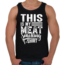 PRINTFASHION Hús füstölős póló - Férfi atléta - Fekete férfi póló