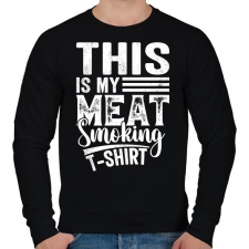 PRINTFASHION Hús füstölős póló - Férfi pulóver - Fekete férfi pulóver, kardigán