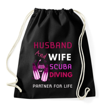 PRINTFASHION HUSBAND AND WIFE - Sportzsák, Tornazsák - Fekete tornazsák