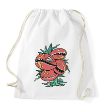 PRINTFASHION Húsevő növény - Sportzsák, Tornazsák - Fehér tornazsák