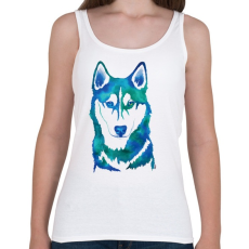 PRINTFASHION Husky - Női atléta - Fehér