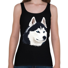 PRINTFASHION Husky - Női atléta - Fekete