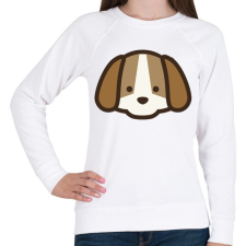 PRINTFASHION Husky póló - Női pulóver - Fehér női pulóver, kardigán