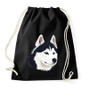 PRINTFASHION Husky - Sportzsák, Tornazsák - Fekete