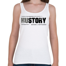 PRINTFASHION HUstory (black) - Női atléta - Fehér