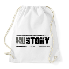 PRINTFASHION HUstory (black) - Sportzsák, Tornazsák - Fehér tornazsák