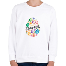 PRINTFASHION husvét18 - Gyerek pulóver - Fehér gyerek pulóver, kardigán