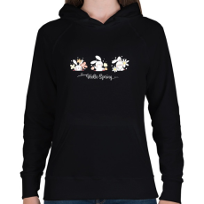 PRINTFASHION husvét23 - Női kapucnis pulóver - Fekete