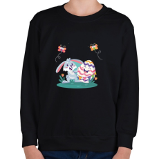 PRINTFASHION husvét26 - Gyerek pulóver - Fekete