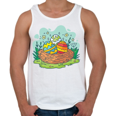 PRINTFASHION husvét28 - Férfi atléta - Fehér