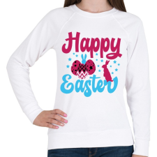 PRINTFASHION husvét7 - Női pulóver - Fehér női pulóver, kardigán