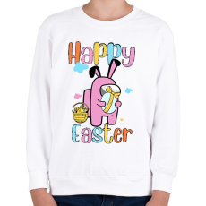 PRINTFASHION Húsvéti Among us - Gyerek pulóver - Fehér