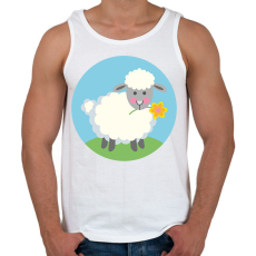 PRINTFASHION Húsvéti bárány - Férfi atléta - Fehér