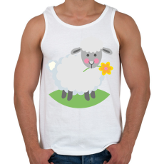 PRINTFASHION Húsvéti bárány - Férfi atléta - Fehér