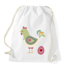 PRINTFASHION Húsvéti kakas - Sportzsák, Tornazsák - Fehér tornazsák