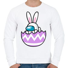 PRINTFASHION Húsvéti nyuszi - Among us - Férfi pulóver - Fehér férfi pulóver, kardigán