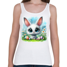 PRINTFASHION Húsvéti nyuszi - Női atléta - Fehér