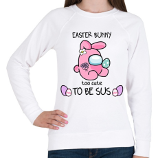 PRINTFASHION Húsvéti nyuszika - Női pulóver - Fehér