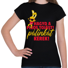 PRINTFASHION HÚSVÉTI PÁLINKA - Női póló - Fekete női póló