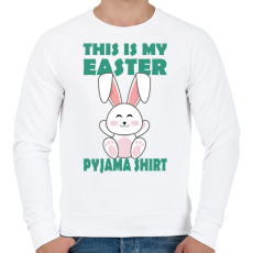 PRINTFASHION Húsvéti pizsim - Férfi pulóver - Fehér