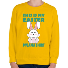 PRINTFASHION Húsvéti pizsim - Gyerek pulóver - Sárga