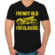 PRINTFASHION I am Classic - Férfi V-nyakú póló - Fekete