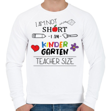 PRINTFASHION I am kindergarten teacher size - Férfi pulóver - Fehér férfi pulóver, kardigán