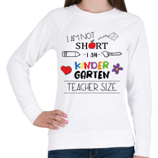 PRINTFASHION I am kindergarten teacher size - Női pulóver - Fehér női pulóver, kardigán