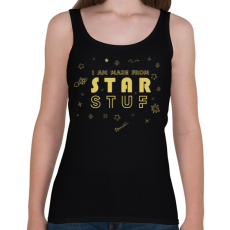 PRINTFASHION I am made from star stuf - Női atléta - Fekete