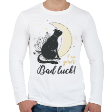 PRINTFASHION I am your bad luck - Férfi hosszú ujjú póló - Fehér