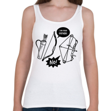 PRINTFASHION I am your father - Női atléta - Fehér női trikó