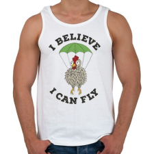 PRINTFASHION I believe I can fly - Férfi atléta - Fehér atléta, trikó
