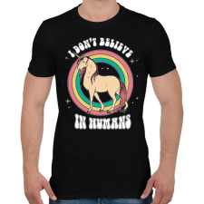PRINTFASHION I don't believe - Férfi póló - Fekete férfi póló