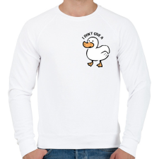PRINTFASHION I don't give a ... duck - Férfi pulóver - Fehér férfi pulóver, kardigán
