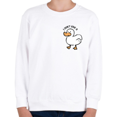PRINTFASHION I don't give a ... duck - Gyerek pulóver - Fehér
