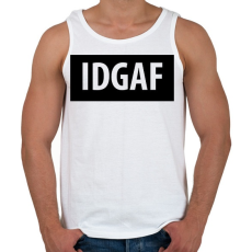 PRINTFASHION I Dont Give A Fuck logó - Férfi atléta - Fehér