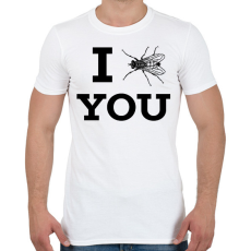 PRINTFASHION I FLY YOU - Férfi póló - Fehér