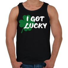 PRINTFASHION I got Lucky - páros - Férfi atléta - Fekete