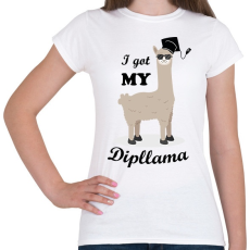 PRINTFASHION I got my dipllama - Női póló - Fehér