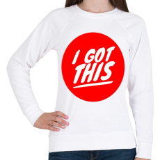 PRINTFASHION I got this - Női pulóver - Fehér
