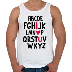 PRINTFASHION I L U - Férfi atléta - Fehér