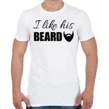 PRINTFASHION I like his beard - Férfi póló - Fehér férfi póló
