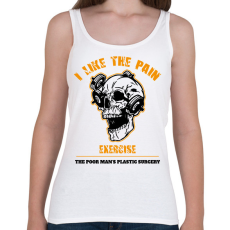 PRINTFASHION I like the pain - Női atléta - Fehér