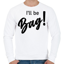 PRINTFASHION I'll be bag! - Táska minta - Férfi pulóver - Fehér férfi pulóver, kardigán