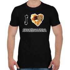 PRINTFASHION I love aranygaluska - Férfi póló - Fekete férfi póló