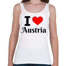 PRINTFASHION I love Austria - Női atléta - Fehér