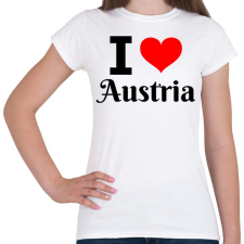 PRINTFASHION I love Austria - Női póló - Fehér női póló